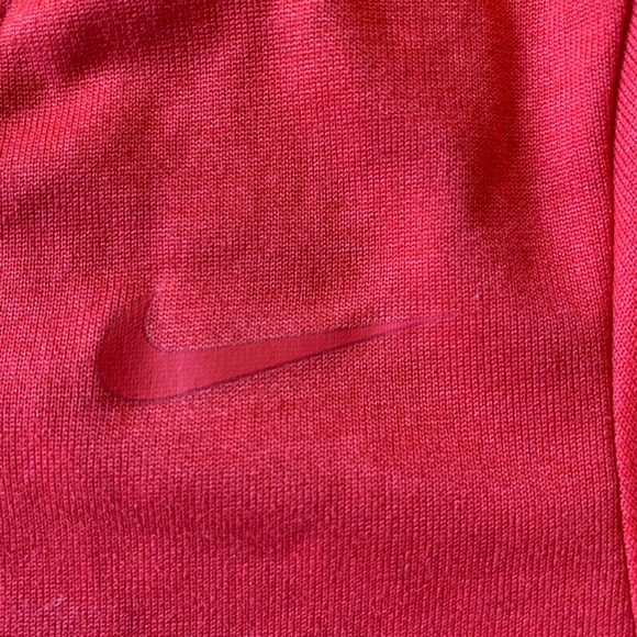 Nike V Neck T Shirt Tee Womens Size S Small Red Athletic Cut Dri-Fit - Picture 3 of 4